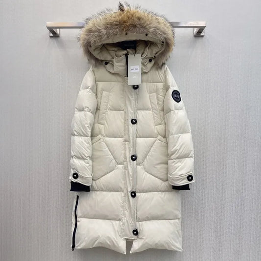 Canada Goose Mystique Long Down Coat Beige
